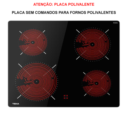 PLACA ENCASTRAR TEKA - TTC 64010 CRD BK
