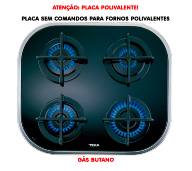 PLACA ENCASTRAR TEKA - CG.1 4G AI AL - INOX - G. BUT