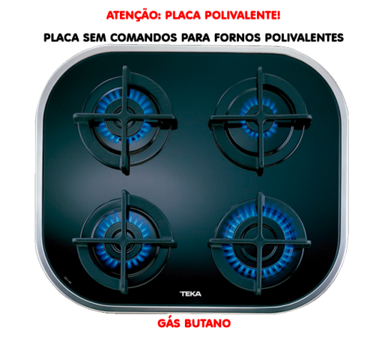 PLACA ENCASTRAR TEKA - CG.1 4G AI AL - INOX - G. BUT