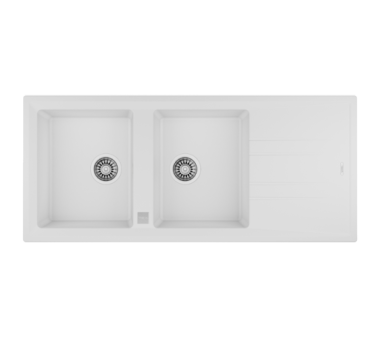 LAVA LOUCA TEKA - STONE 80 B-TG 2C 1E - WHITE