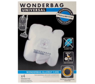 CONJ. 4 WONDERBAGS ENDURA UNIV. ANT. BACT. ROWENTA - WB484720