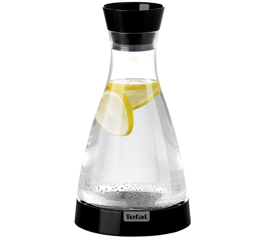 GARRAFA REFRIG. FLOW SLIM PLASTICO 1L TEFAL PRETA - K3057112