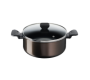 TACHO TEFAL EASY COOK & CLEAN 24CM + TAMPA VIDRO - B5544602