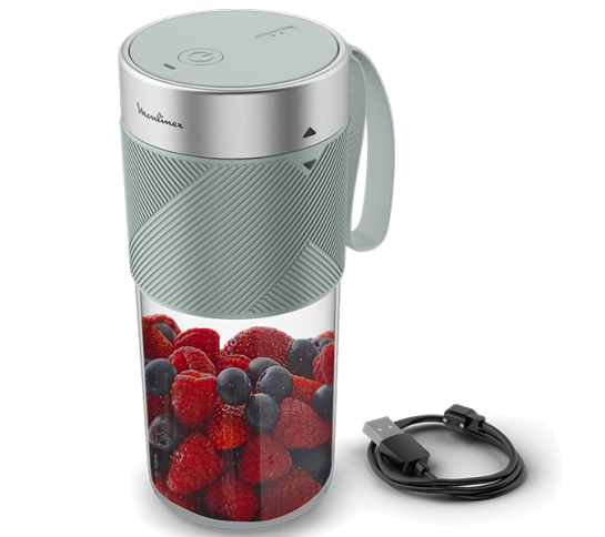 LIQUIDIFICADORA MOULINEX LIGHT MIX ON THE GO BLUE - LM1C0410