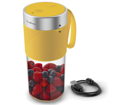 LIQUIDIFICADORA MOULINEX LIGHT MIX ON THE GO YELLOW - LM1C0210