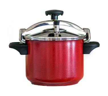 PANELA PRESSAO SILAMPOS ACO INOX 6 LT S/CESTO VERMELHA - 64112L018760