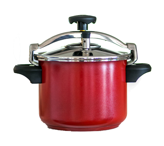 PANELA PRESSAO SILAMPOS ACO INOX 6 LT S/CESTO VERMELHA - 64112L018760