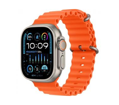 Apple Watch Ultra 2 49mm Titan Case Orange Ocean Band EU