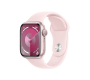 Apple Watch 9 Alu Case Pink 41mm sports band Light Pink S/M EU